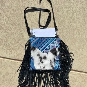 Dancing Cactus Designs Cowhide Crossbody Purse
